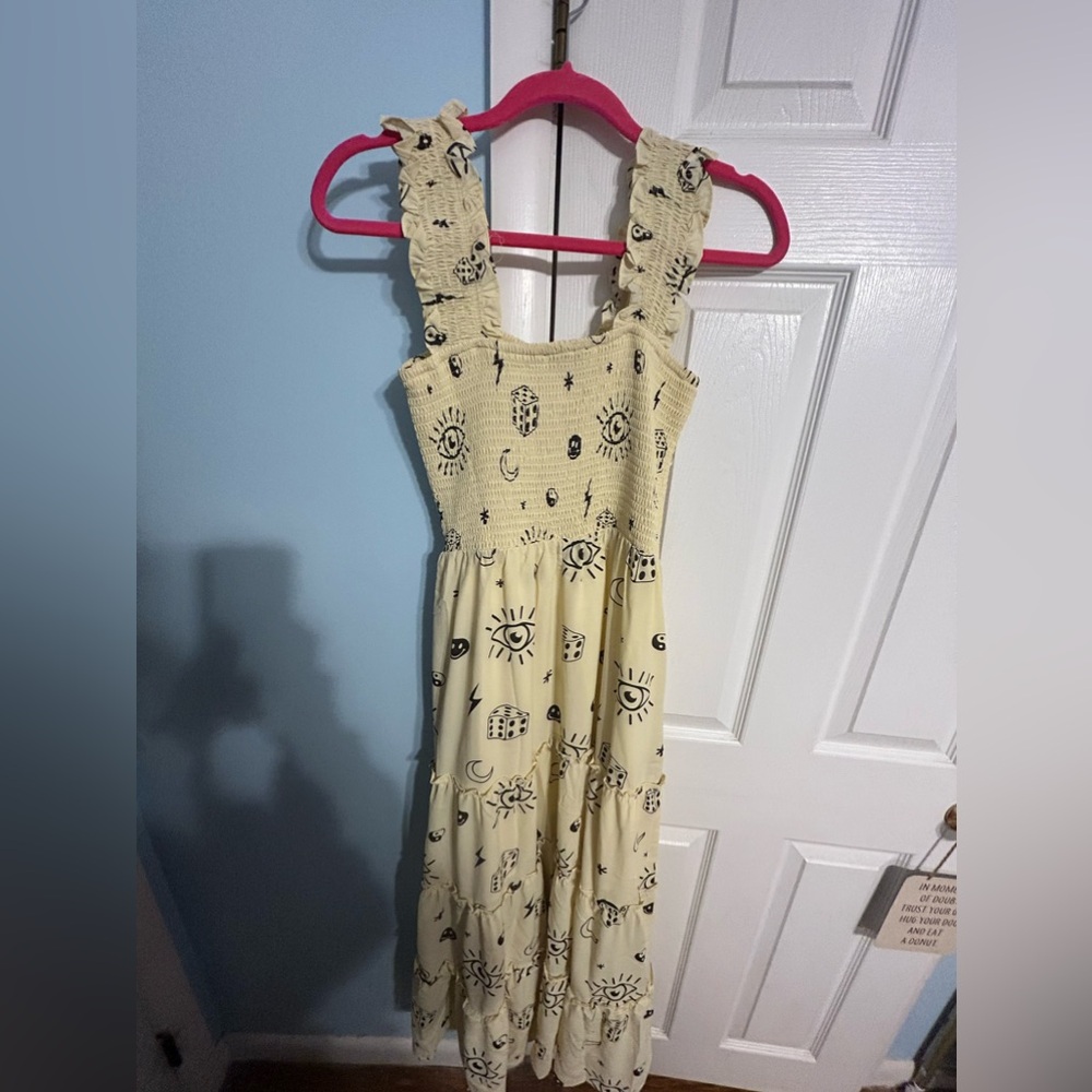 Dressed in LaLa this is your sign smocked maxi dress size medium NWT